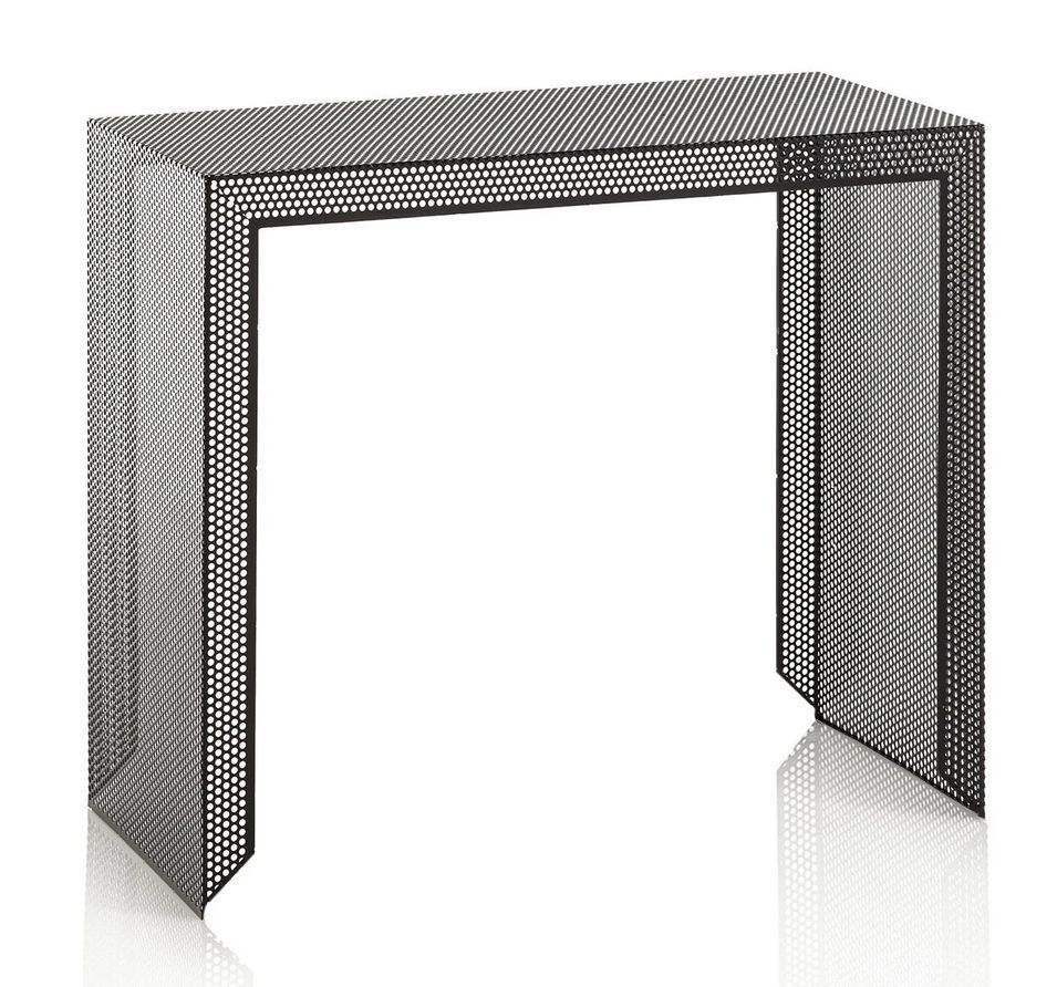 Console métal noir mat Sayo L 85 cm - Photo n°1