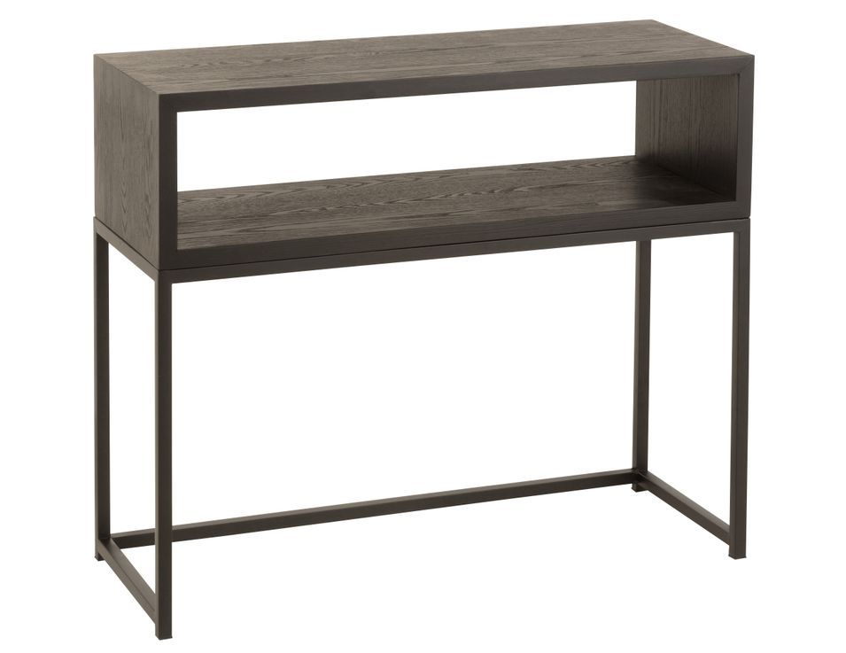 Console ouverte bois noir Raphael L 91 cm - Photo n°1