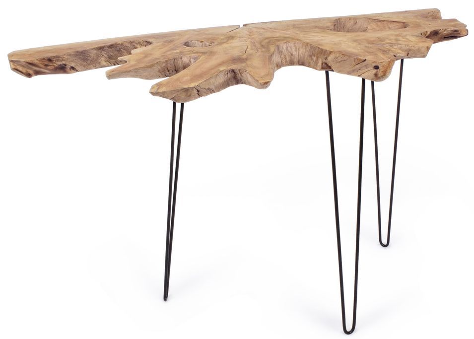 Console racines originales en teck Samora 100 cm - Photo n°1