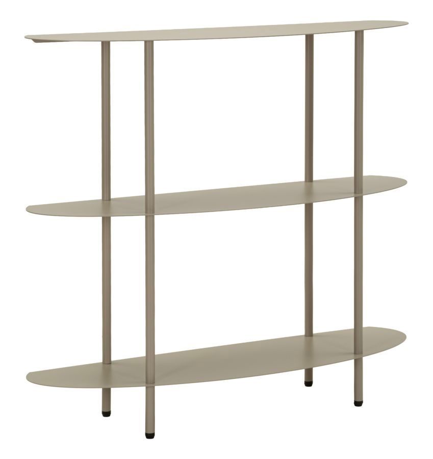 Console Saturn gris coquille design compact moderne - Photo n°1