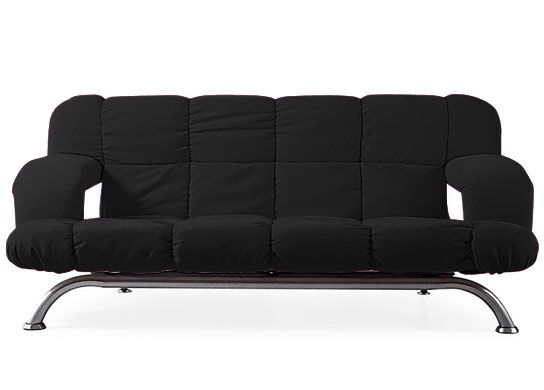 Convertible design Microfibre Noir Vital - Photo n°1