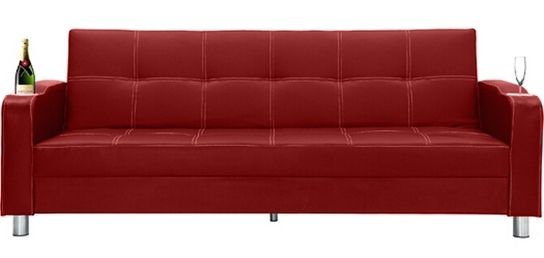 Convertible Simili Rouge Drink 3 places - Photo n°1