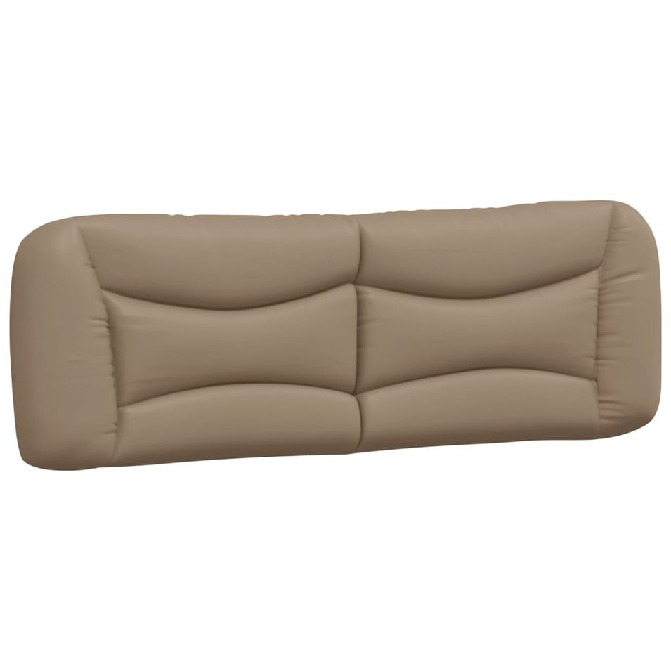 Coussin de tête de lit cappuccino 160 cm similicuir - Photo n°1