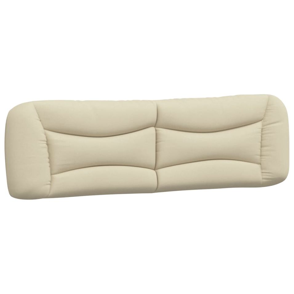 Coussin de tête de lit crème 180 cm tissu - Photo n°1