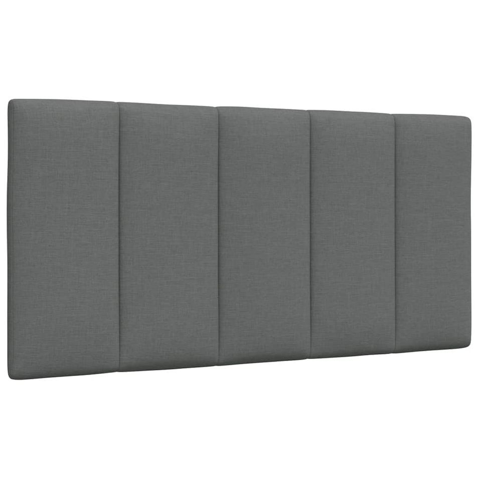 Coussin de tête de lit gris foncé 100 cm tissu - Photo n°1