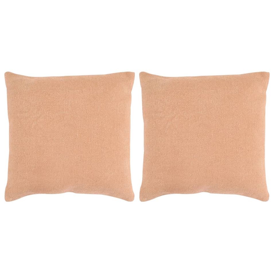 Coussin kilim 2 pcs Fabrication à la main 45 x 45 cm Rose - Photo n°1