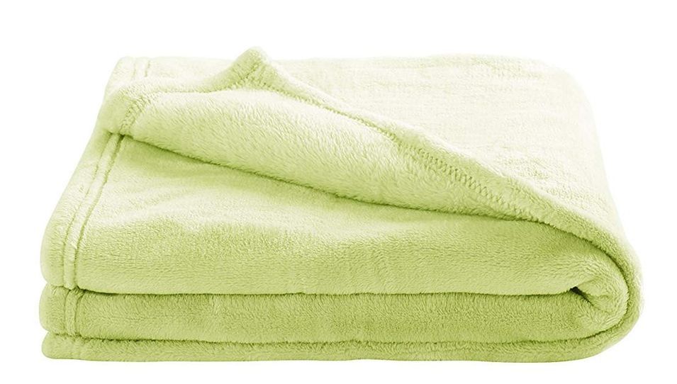 Couverture bébé microfibre 75 x 100 cm anis Microdoux - Photo n°1