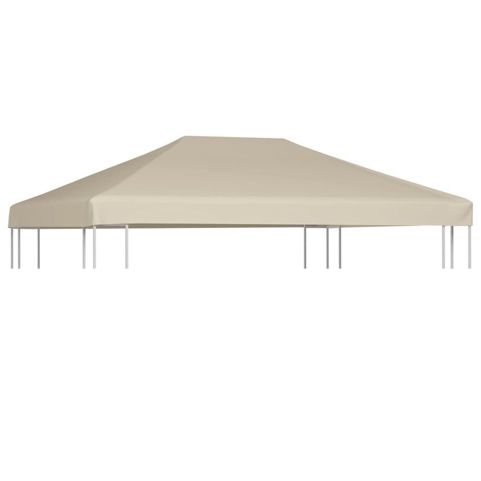 Couverture de dessus de belvédère 310 g / m² 4x3 m Beige - Photo n°1