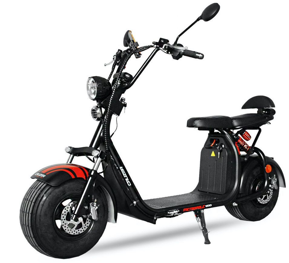 Cruzer V2 1500W lithium noir 8 pouces scooter électrique homologué - Photo n°1