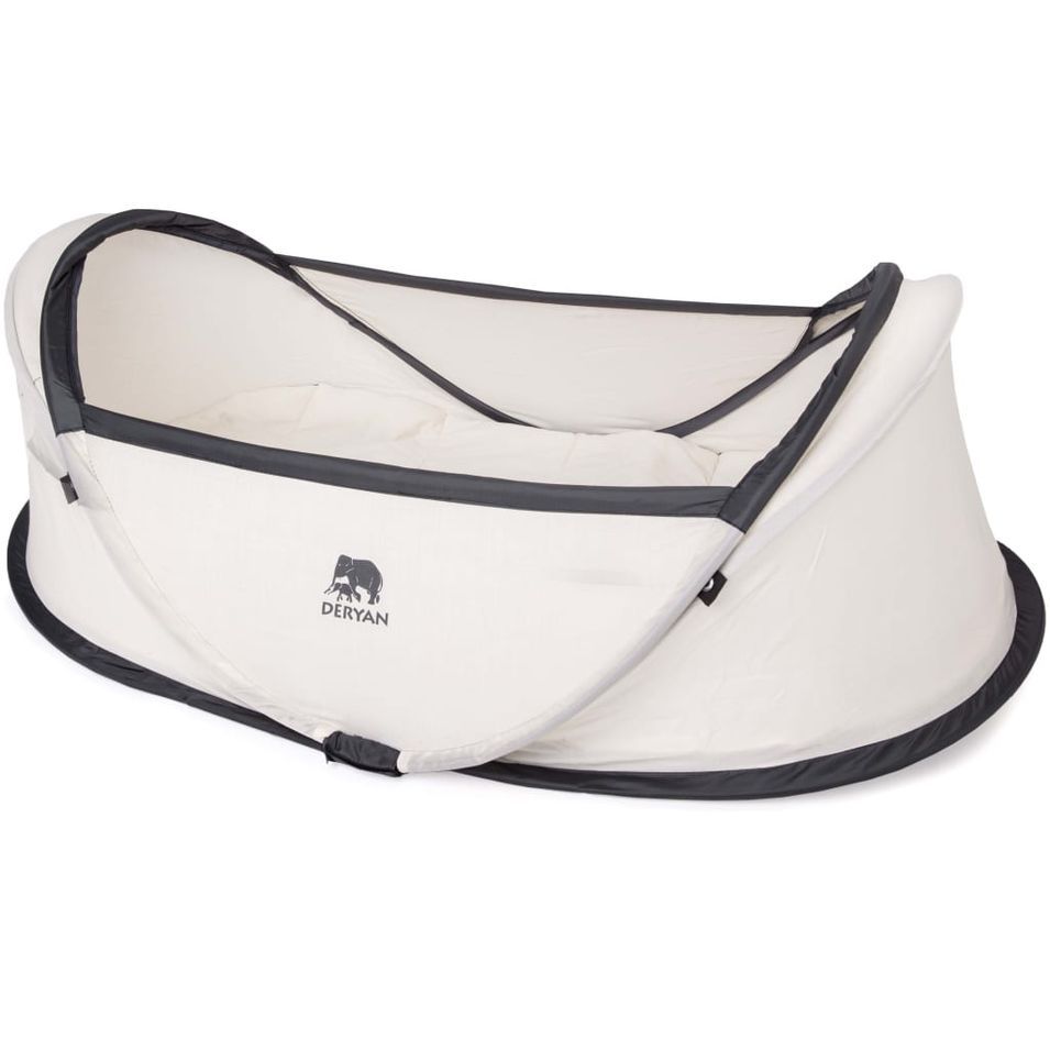DERYAN Lit d'enfant de voyage Infant Baby avec moustiquaire Crème - Photo n°1