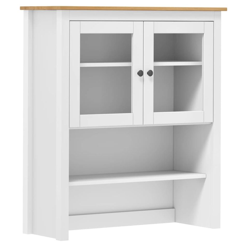Dessus de buffet Hill Range Blanc 90x33x100 cm Pin solide 2 - Photo n°1
