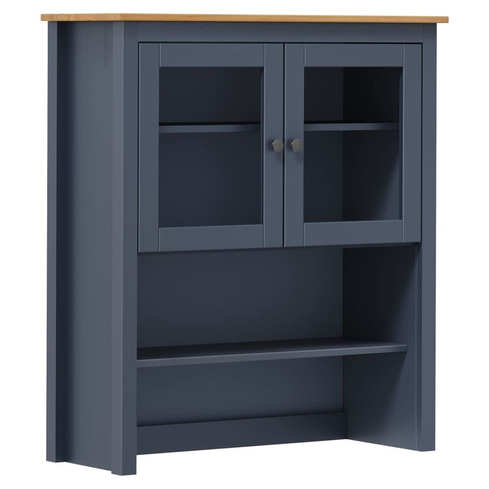 Dessus de buffet Hill Range Gris 90x33x100 cm Pin solide - Photo n°1