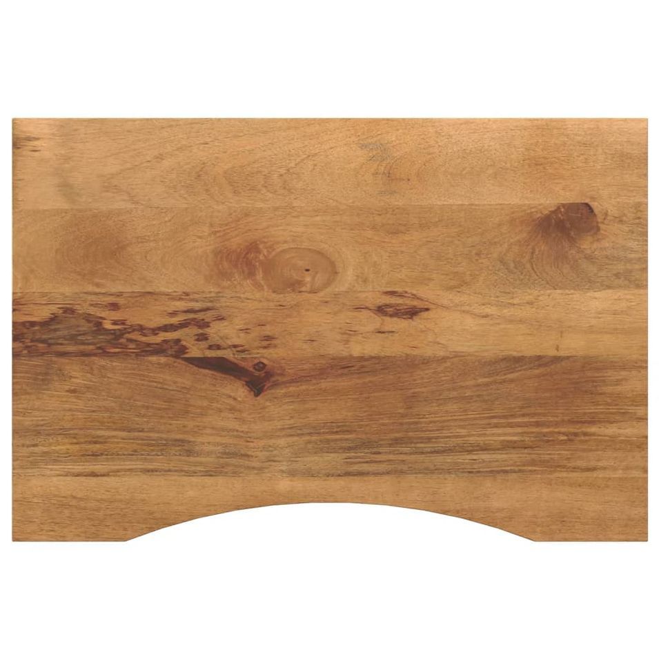 Dessus de bureau avec courbe 100x50x2,5 cm manguier massif brut - Photo n°1
