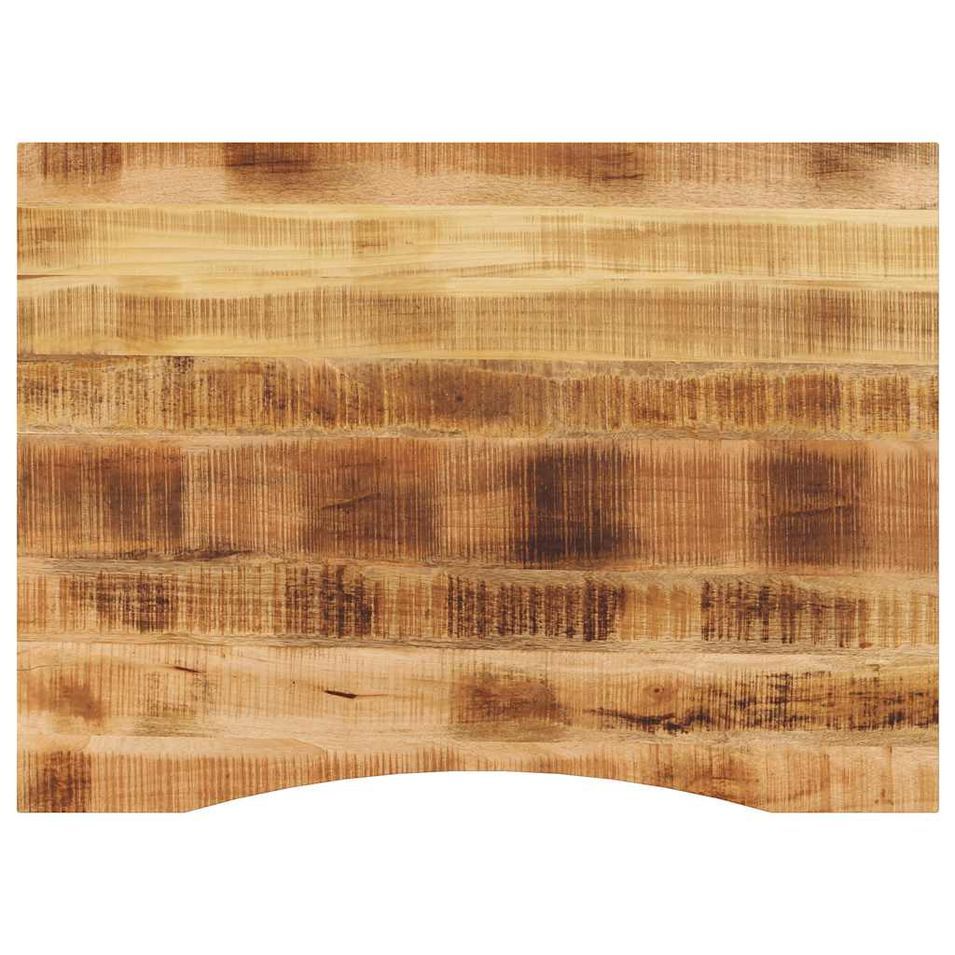 Dessus de bureau avec courbe 100x80x2,5 cm manguier massif brut - Photo n°1