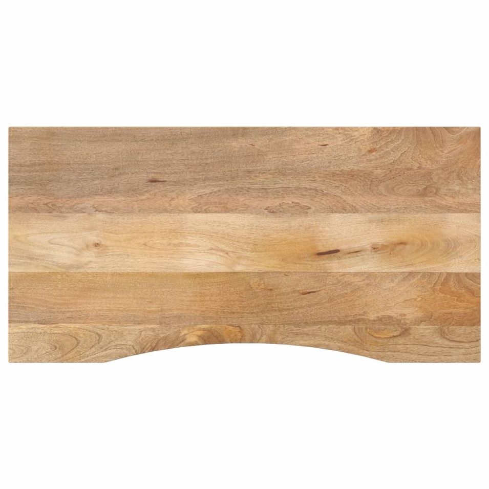 Dessus de bureau avec courbe 110x50x2,5 cm manguier massif brut - Photo n°1