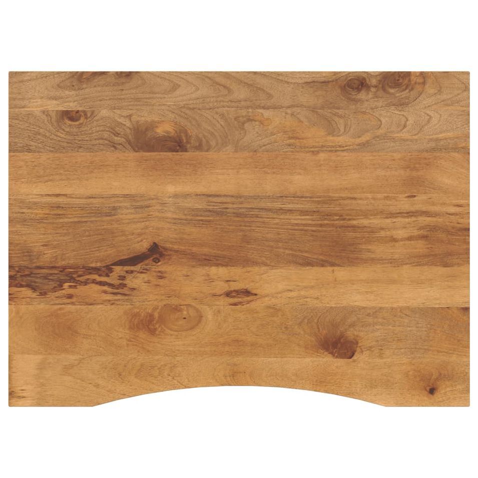 Dessus de bureau avec courbe 110x80x2,5 cm manguier massif brut - Photo n°1