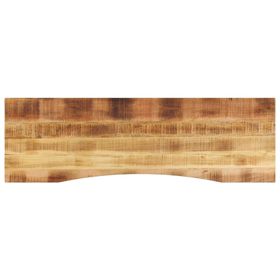 Dessus de bureau avec courbe 160x50x2,5 cm manguier massif brut - Photo n°1