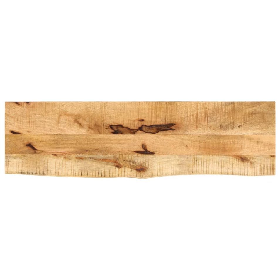 Dessus de table 100x20x3,8 cm bord vivant bois massif manguier - Photo n°1