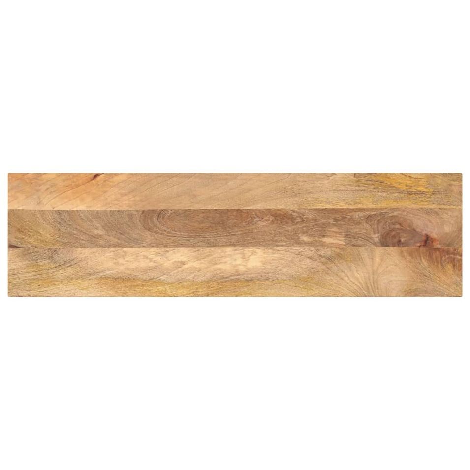 Dessus de table 100x30x2,5cm rectangulaire bois massif manguier - Photo n°1