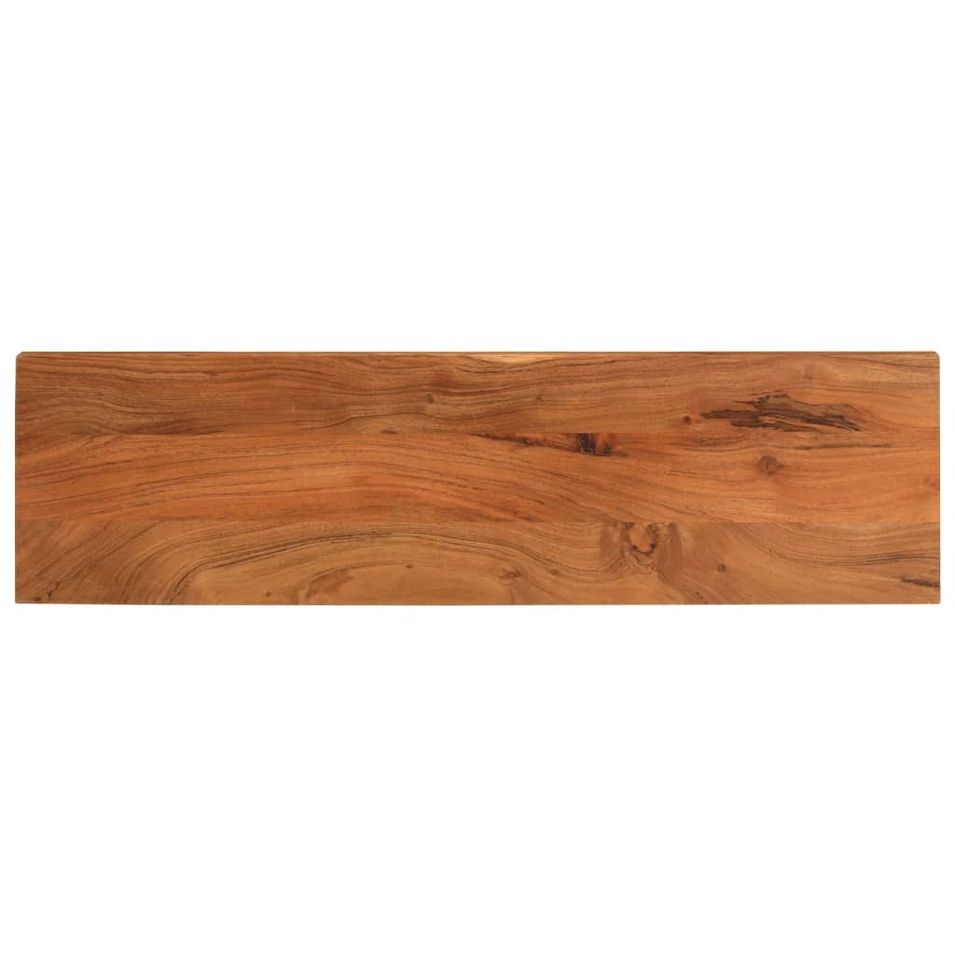 Dessus de table 100x30x3,8cm rectangulaire bois massif d'acacia - Photo n°1