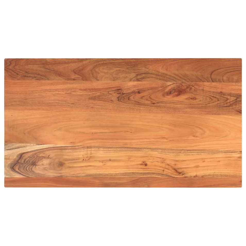 Dessus de table 100x50x3,8cm rectangulaire bois massif d'acacia - Photo n°1