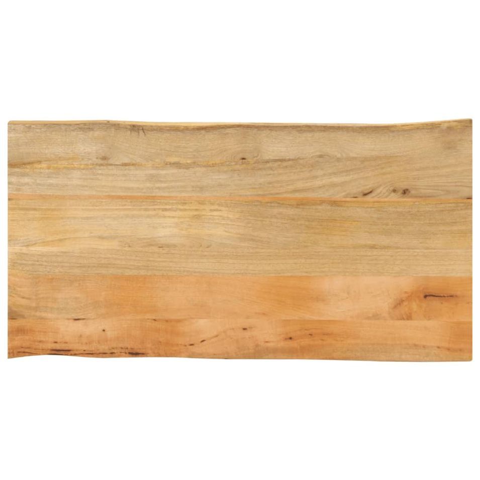 Dessus de table 100x60x3,8 cm bord vivant bois massif manguier - Photo n°1