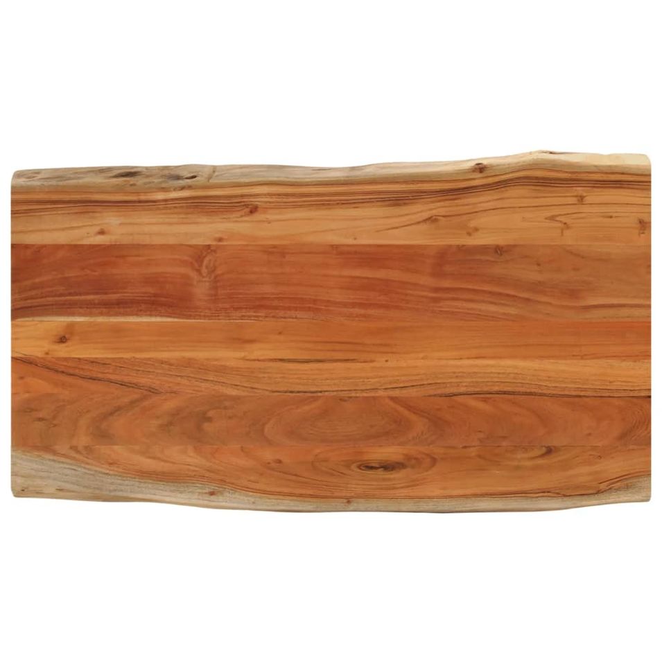 Dessus de table 110x60x3,8cm rectangulaire bois massif d'acacia - Photo n°1