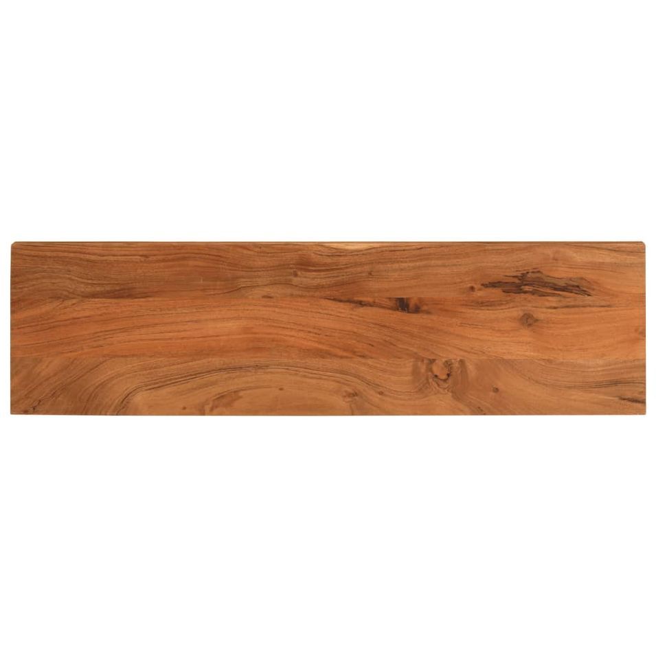 Dessus de table 120x40x2,5cm rectangulaire bois massif d'acacia - Photo n°1