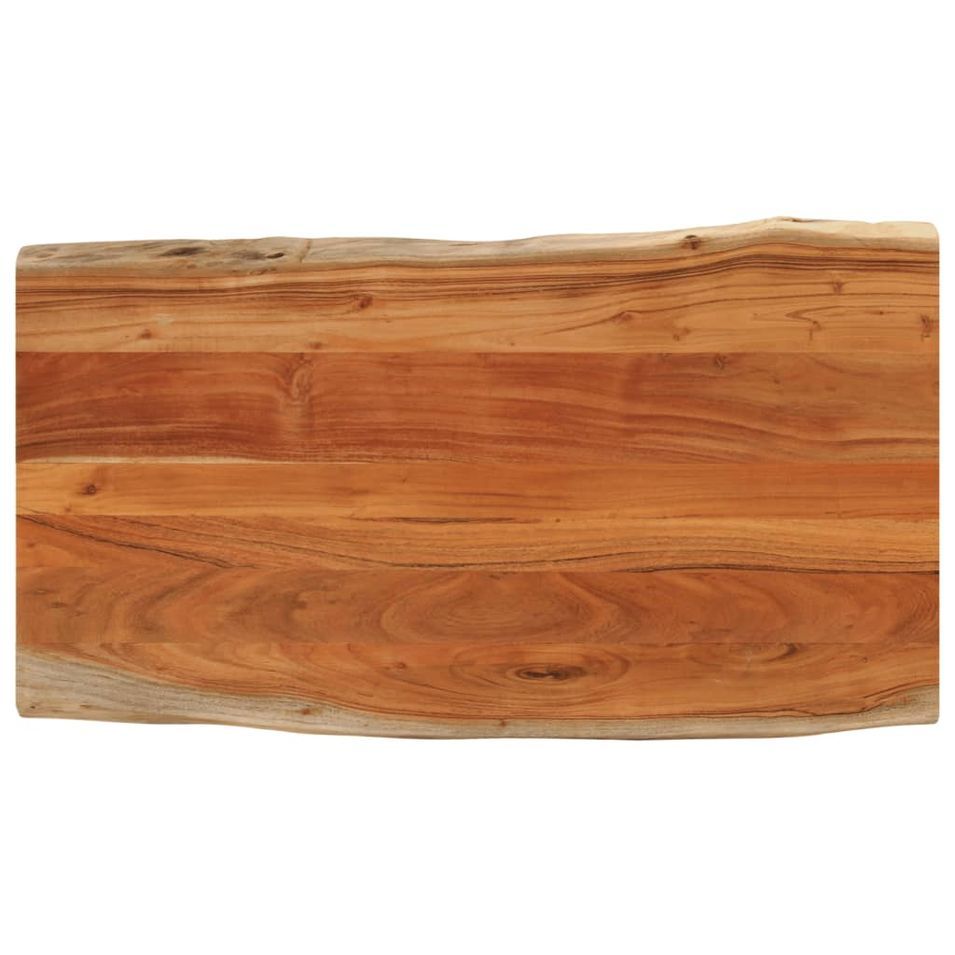 Dessus de table 120x60x3,8cm rectangulaire bois massif d'acacia - Photo n°1