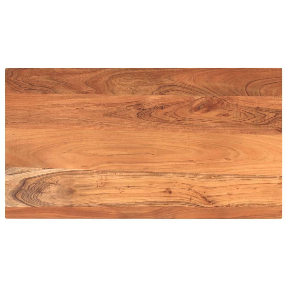 Dessus de table 120x60x3,8cm rectangulaire bois massif d'acacia - Photo n°1