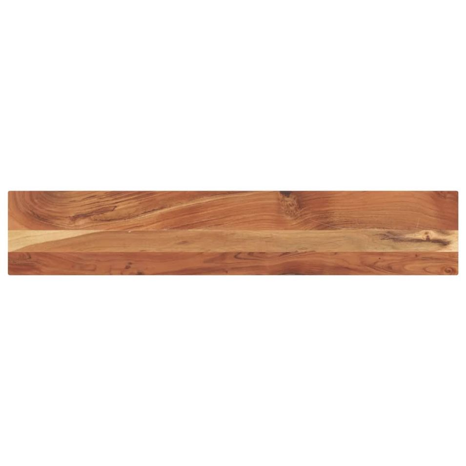 Dessus de table 140x30x3,8cm rectangulaire bois massif d'acacia - Photo n°1