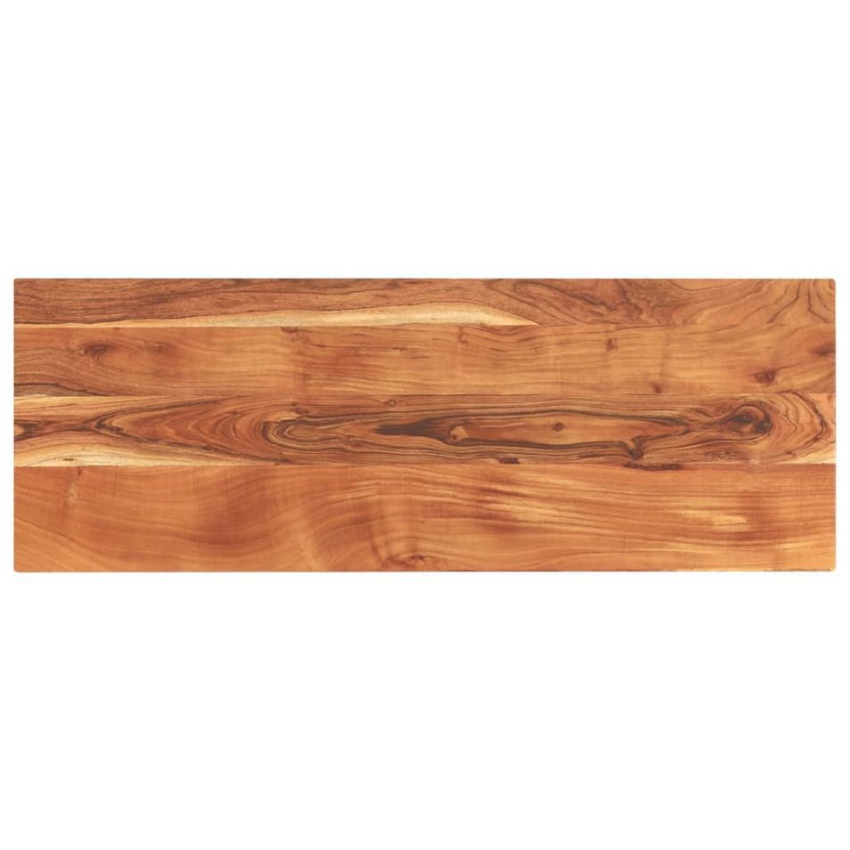 Dessus de table 140x50x3,8cm rectangulaire bois massif d'acacia - Photo n°1