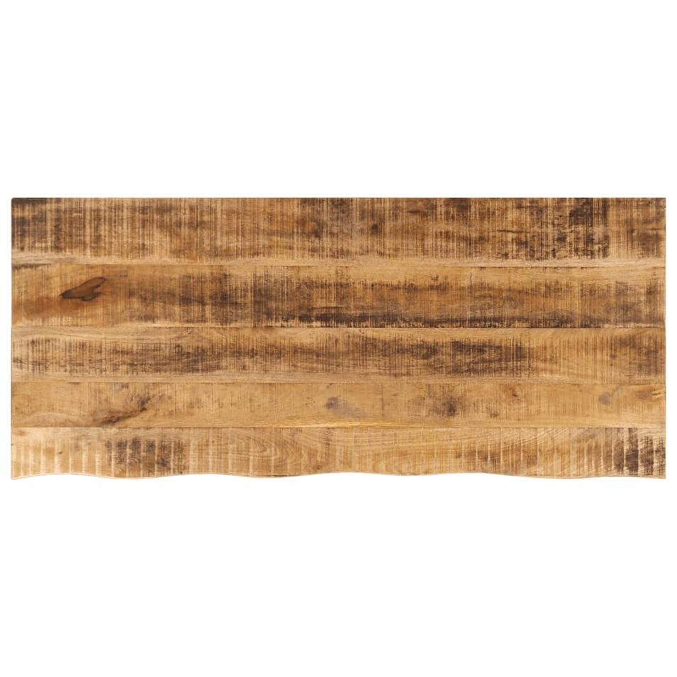 Dessus de table 140x60x2,5 cm bord vivant bois massif manguier - Photo n°1