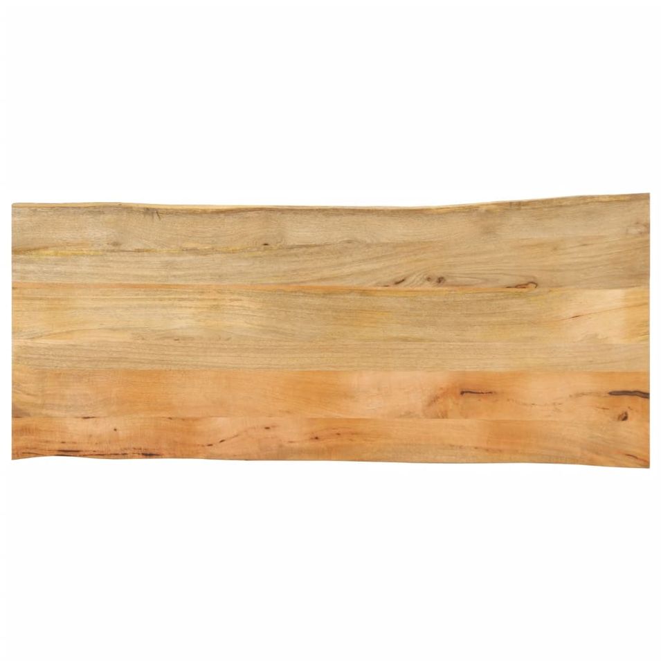 Dessus de table 140x60x2,5 cm bord vivant bois massif manguier - Photo n°1