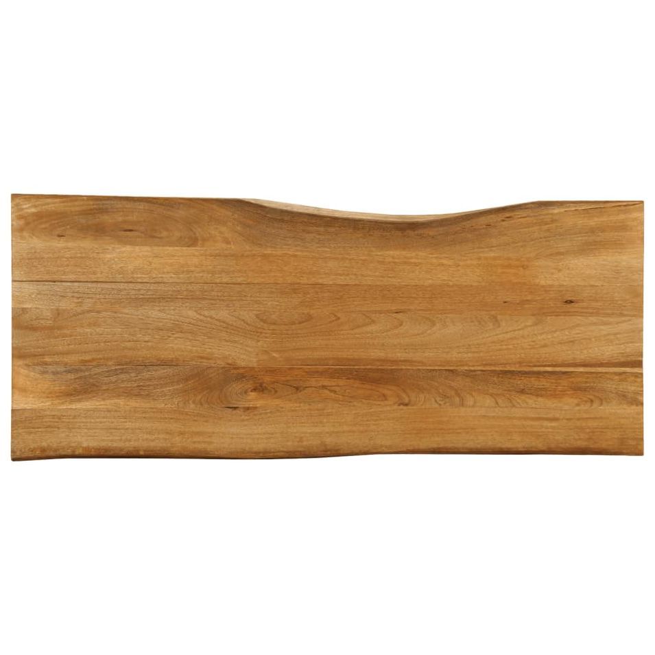 Dessus de table 140x60x2,5 cm bord vivant bois massif manguier - Photo n°1