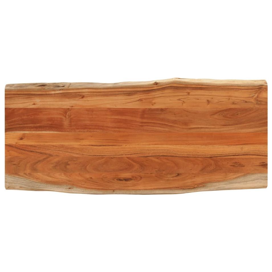 Dessus de table 140x60x2,5cm rectangulaire bois massif d'acacia - Photo n°1