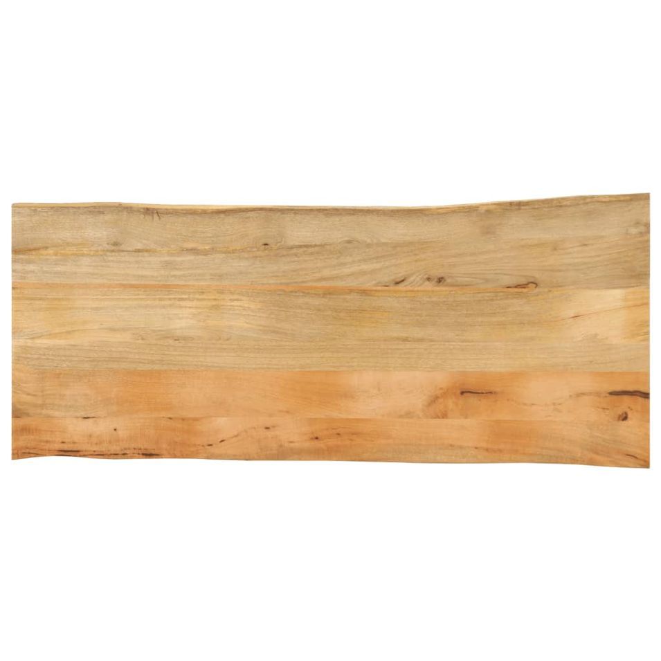 Dessus de table 140x60x3,8 cm bord vivant bois massif manguier - Photo n°1