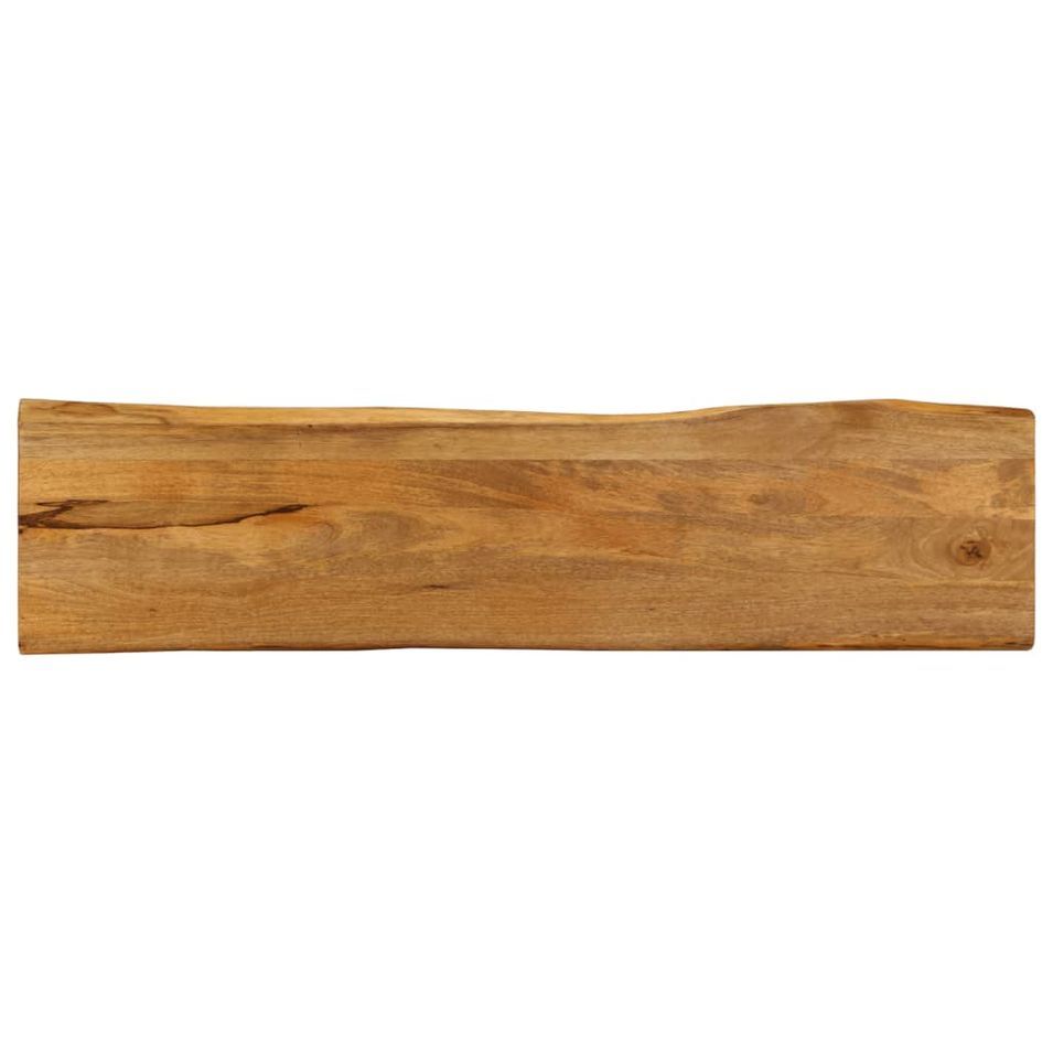 Dessus de table 180x40x3,8 cm bord vivant bois massif manguier - Photo n°1