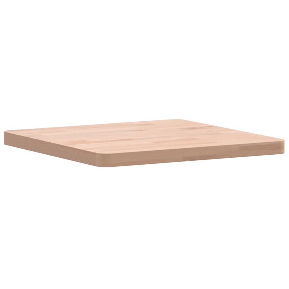 Dessus de table 40x40x2,5 cm carré bois massif de hêtre - Photo n°1