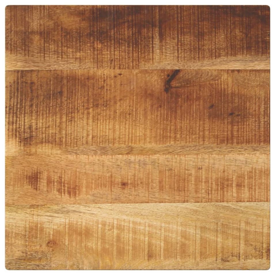 Dessus de table 40x40x2,5 cm carré bois massif de manguier brut - Photo n°1