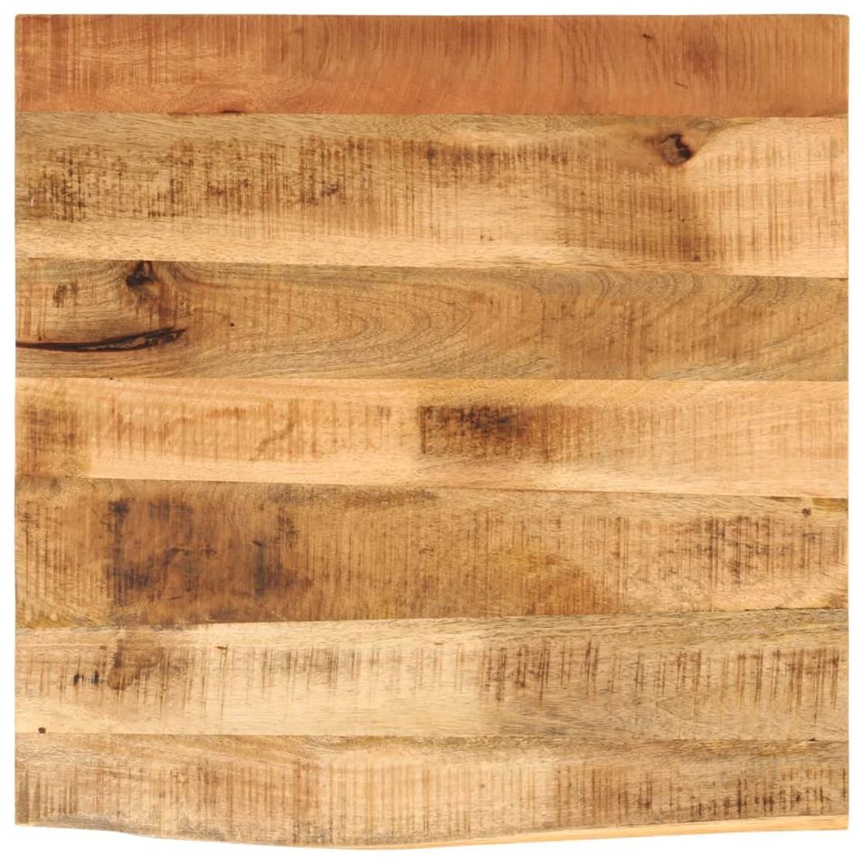 Dessus de table 40x40x3,8 cm bord vivant bois massif manguier - Photo n°1
