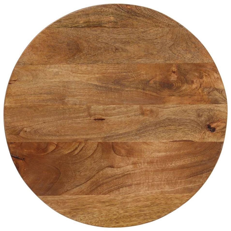 Dessus de table Ø 50x2,5 cm rond bois de manguier massif - Photo n°1