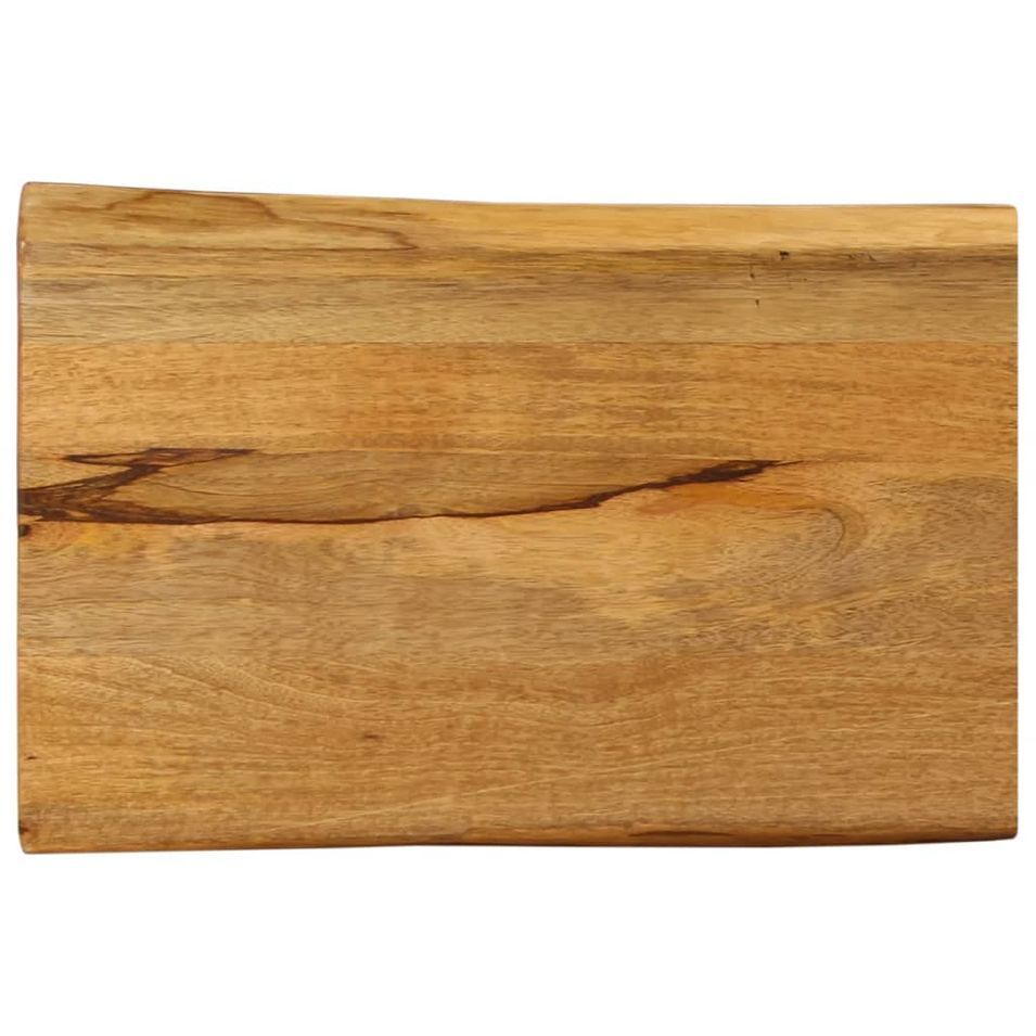 Dessus de table 50x40x2,5 cm bord vivant bois massif manguier - Photo n°1