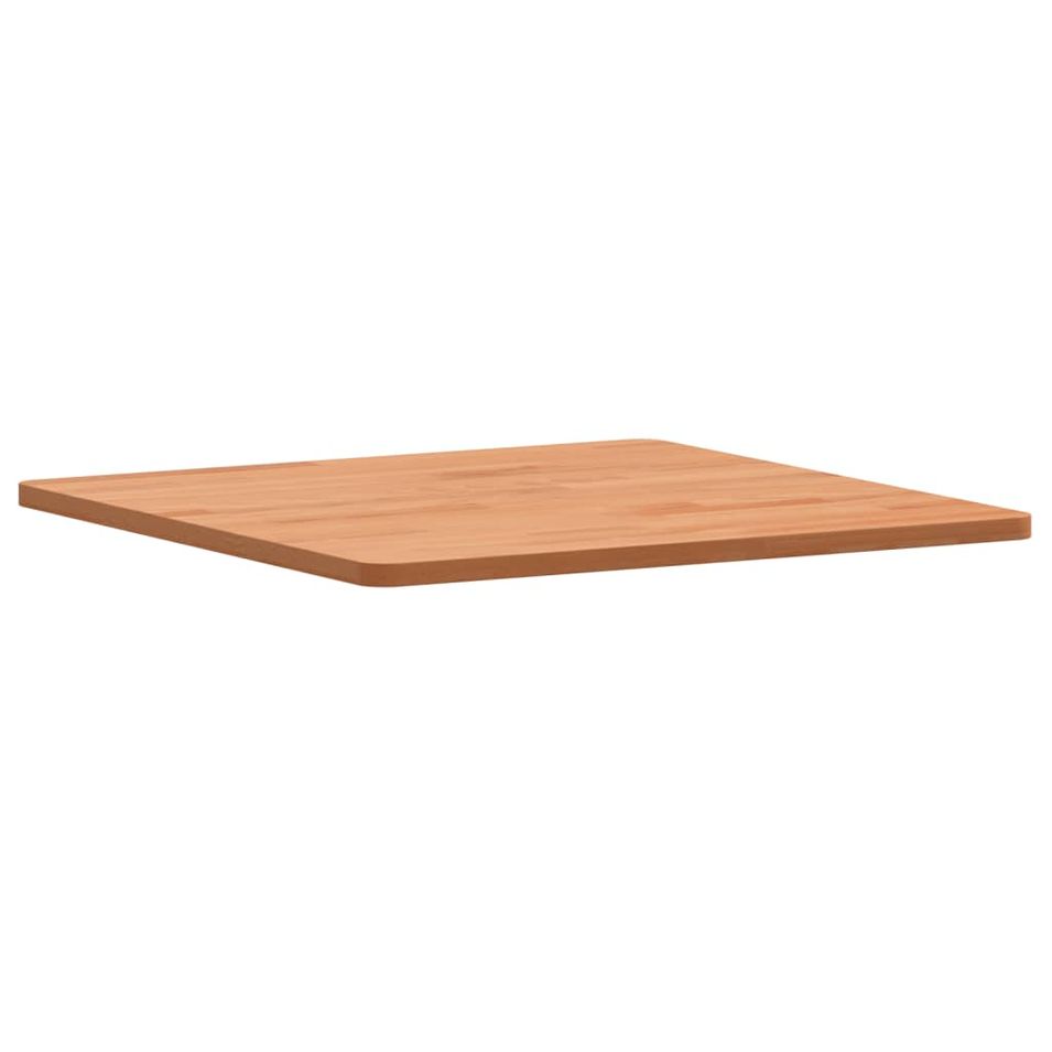 Dessus de table 50x50x1,5 cm carré bois massif de hêtre - Photo n°1