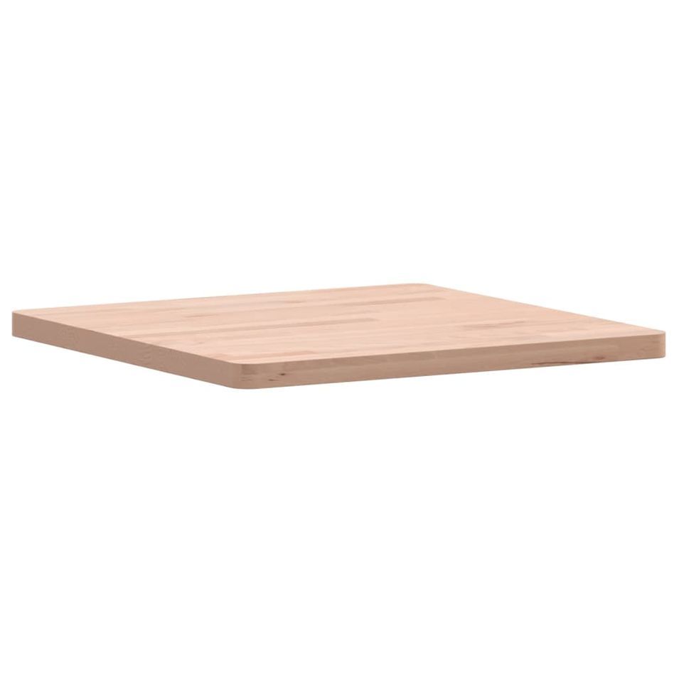 Dessus de table 50x50x2,5 cm carré bois massif de hêtre - Photo n°1