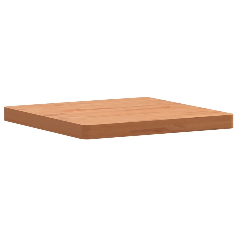 Dessus de table 50x50x4 cm carré bois massif de hêtre - Photo n°1