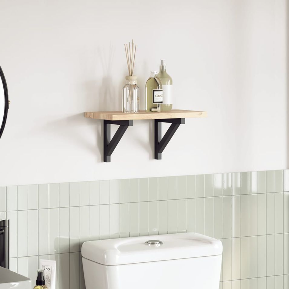 Dessus de table 60x20x2 cm rectangulaire bois massif d'acacia - Photo n°1