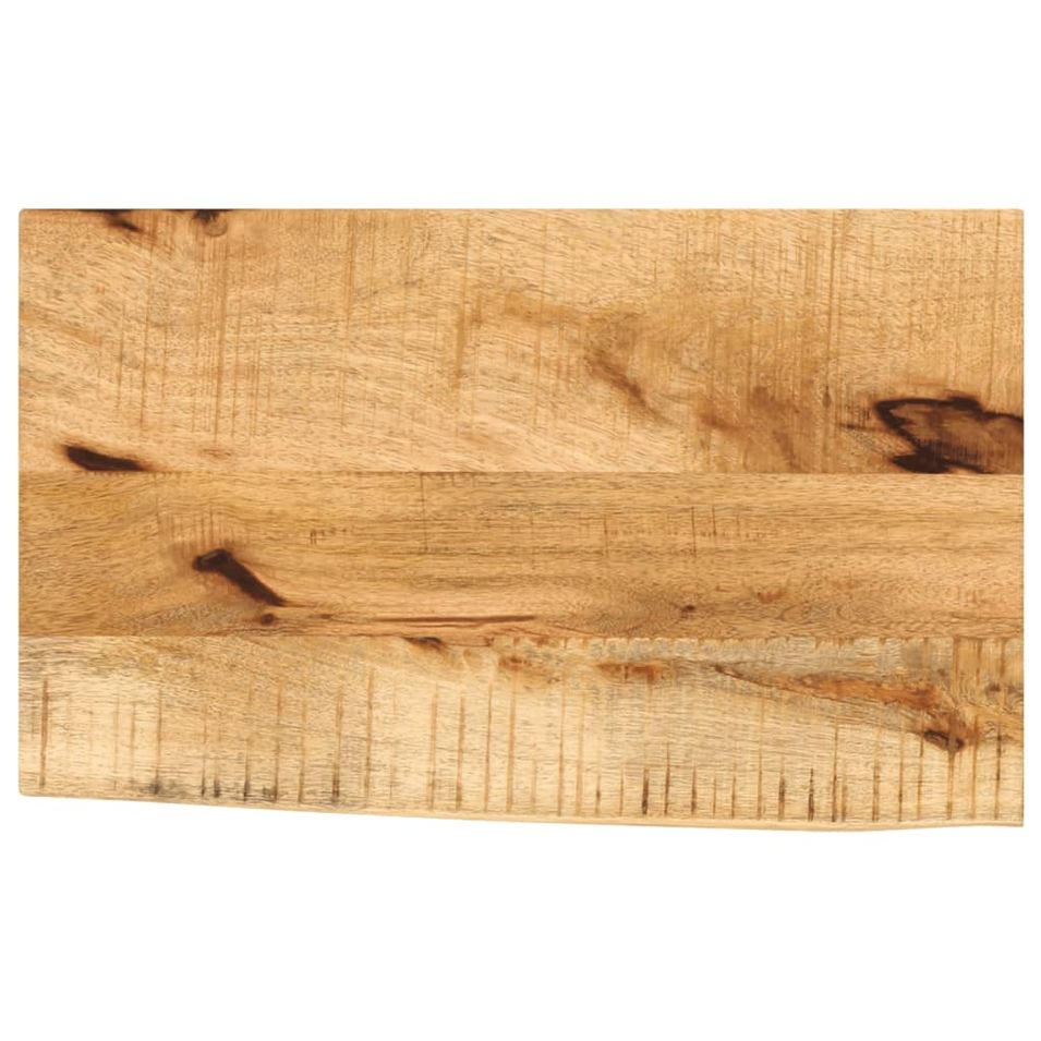 Dessus de table 60x20x3,8 cm bord vivant bois massif manguier - Photo n°1