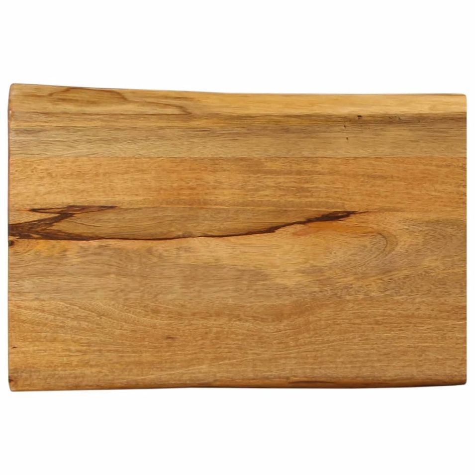 Dessus de table 60x40x3,8 cm bord vivant bois massif manguier - Photo n°1