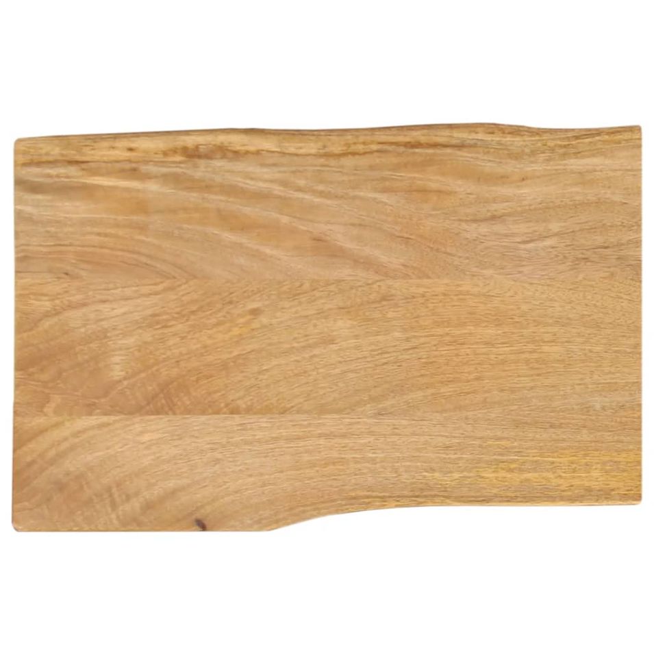 Dessus de table 60x40x3,8 cm bord vivant bois massif manguier - Photo n°1